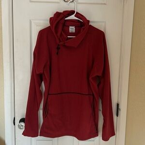 Melanzana Men’s Red Microgrid Hoodie - Excellent